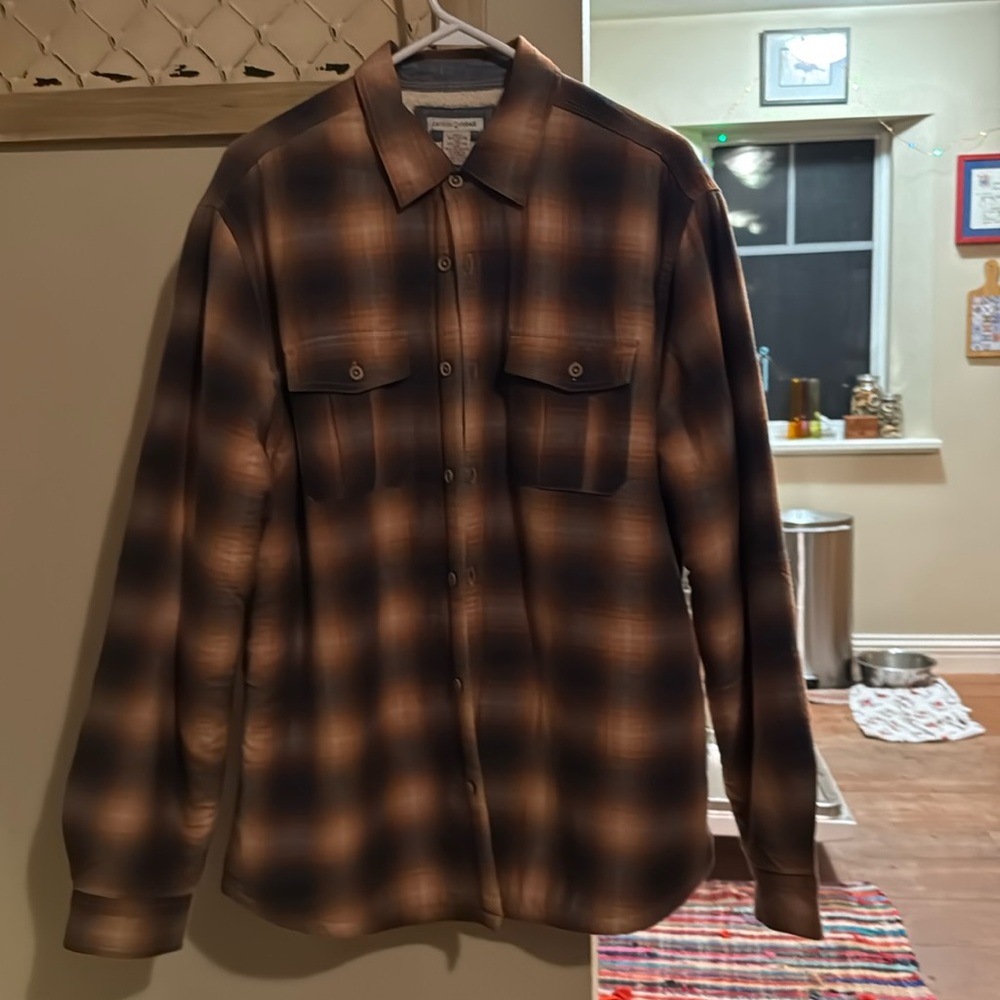 Men’s plaid shirt fully lined